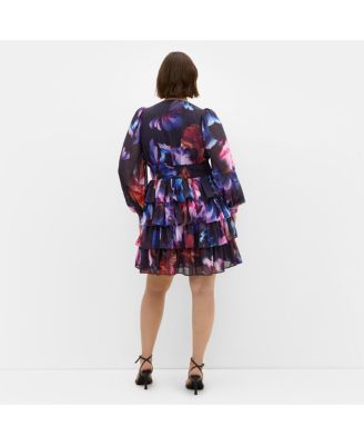 Plus Size Kailey Print Mini Dress