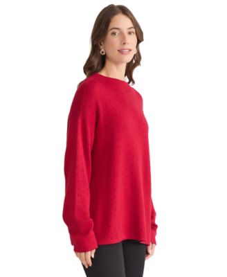 Women's Funnel Mock Neck Heatset Sweater