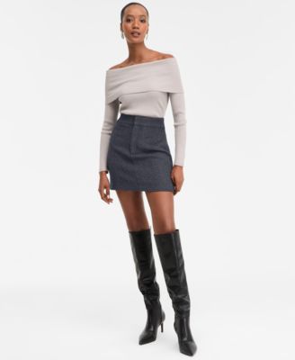 I.N.C. International Concepts - Women's Embroidered Mini Skirt