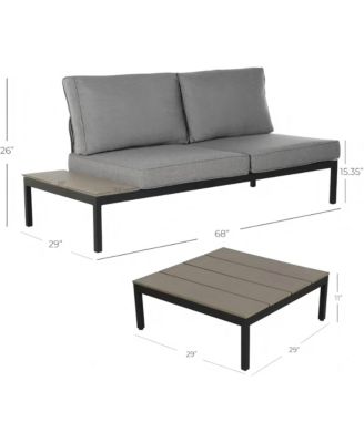 All-Aluminum Sofa Set - 4 Pieces