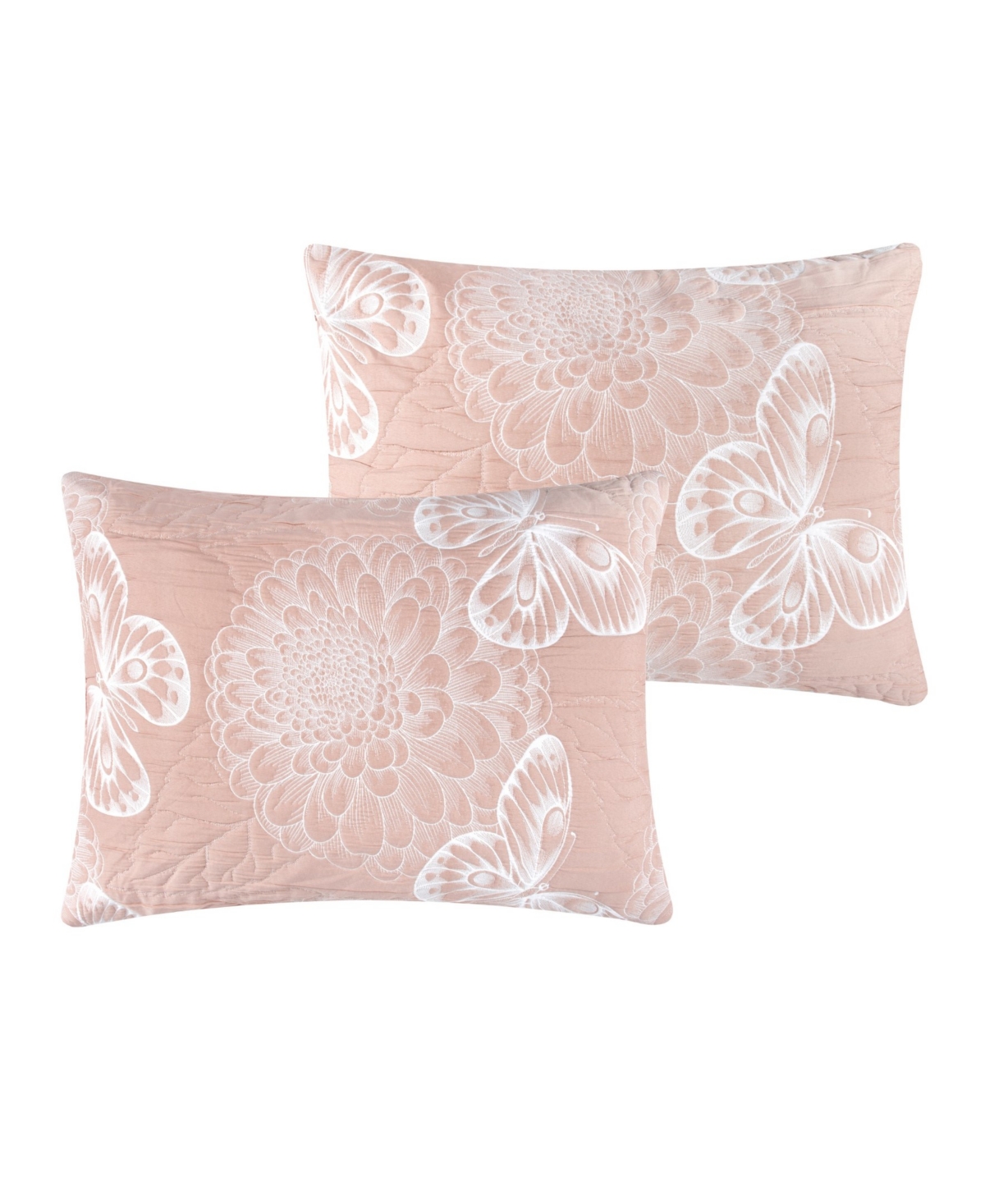 Greenland Home Fashions Mariposa Dahlia Matelasse 2-pc. Coverlet Set, Twin In Neutral