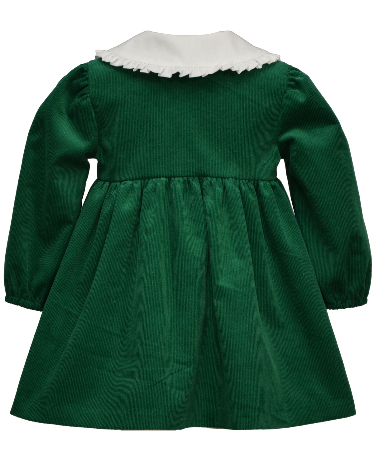 Bonnie Baby Baby Girls Long Sleeves Gingerbread Collar Dress