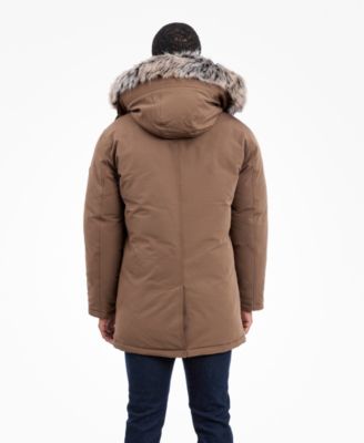 Men's Hooded Bib Snorkel Parka Coat