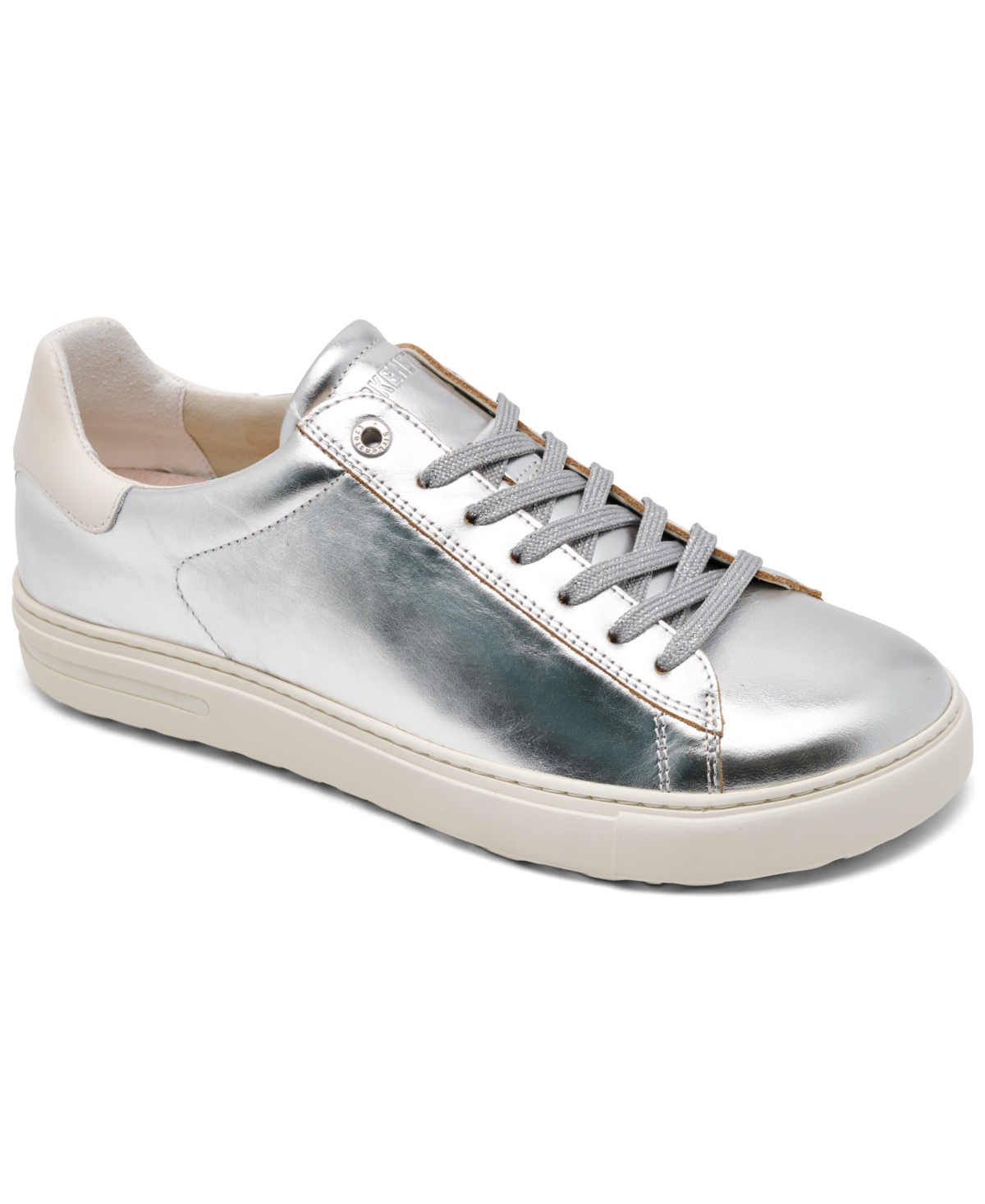 Birkenstock Women's Bend Low Leather Casual Sneakers From Finish Line In Silver