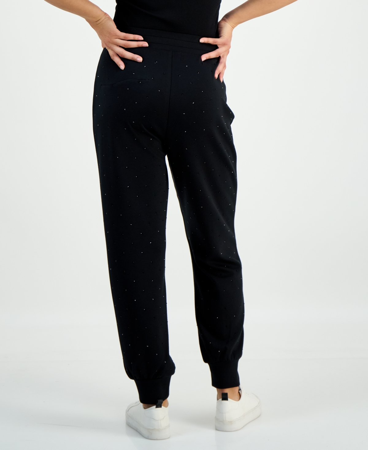 I.n.c. International Concepts Petite Embellished High Rise Jogger Pants, Macy's Exclusive