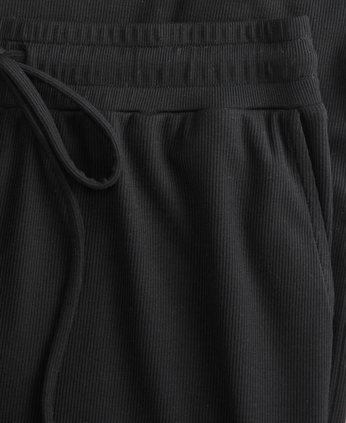 Inc International Concepts Petite Ribbed Knit High Rise Wide-leg Pants, Macy's Exclusive In Black