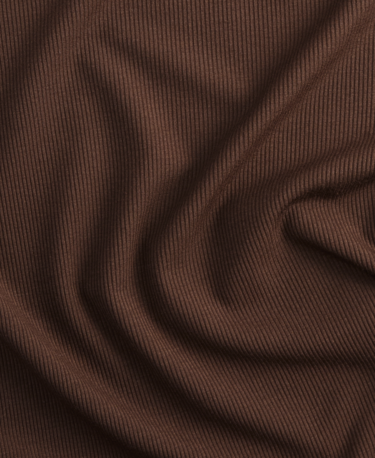 Inc International Concepts Petite Rib-knit Asymmetric Top, Macy's Exclusive In Brown