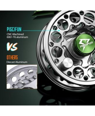 Sword Fly Fishing Reel, CNC-Machined Aluminum Alloy Fly Reel, 3/4, 5/6, 7/8, 9/10 Weight, Black, Gunmetal, Space Gray