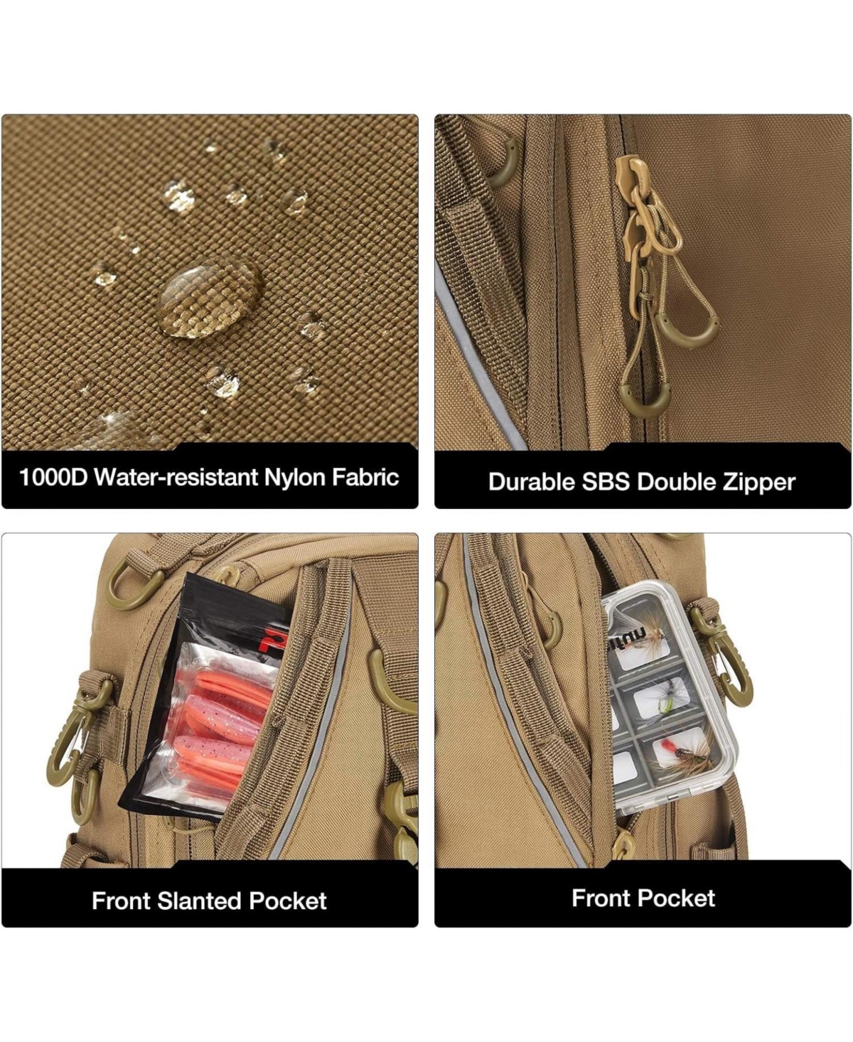 Fishing Backpack with Rod Holder
