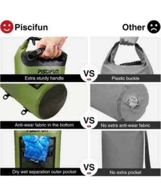 Dry Bag, Waterproof Floating Backpack 5L/10L/20L/30L/40L with Waterproof Phone Case for Boating, Kayaking, Fishing