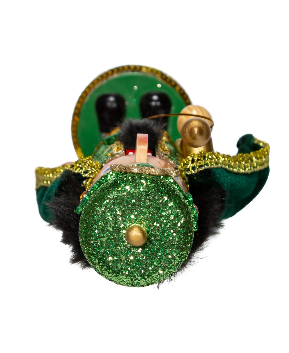 Kurt Adler 15-inch Irish Nutcracker With Cape In Green