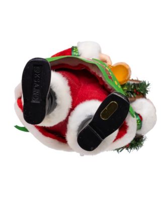 Fun and Festive 10.5" Fabrich&eacute; Beer Santa with Barrel