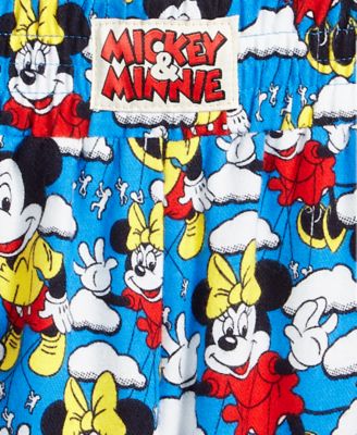 Women's Mickey Mouse & Minnie Mouse Parade Balloon Flannel Pajamas Set, Macy's Exclusive