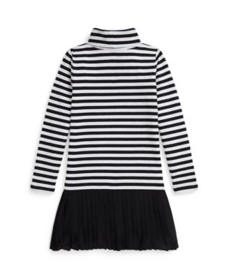 Girls' 2T-6X Striped Turtle Neck Dress
