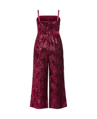 Plus Size Glimmer Sequin Strapless Jumpsuit