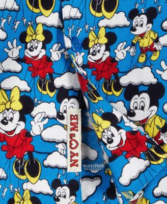 Men's Mickey Mouse & Minnie Mouse Parade Balloon Flannel Pajamas Set, Macy's Exclusive