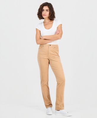 Women's High-Rise Straight Corduroy Jeans, Macy's Exclusive