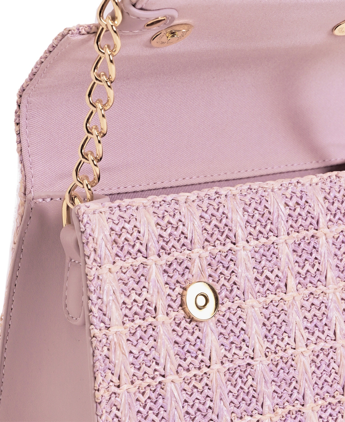 Like Dreams Neo Straw Crossbody In Pink