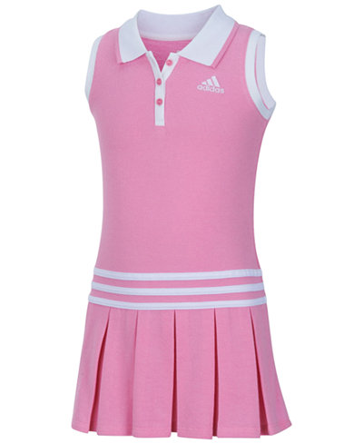 adidas Little Girls' Pleated Polo Dress - Dresses - Kids & Baby - Macy's