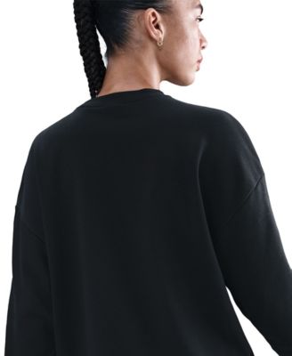 Women's Fleece Loose Fit Crew Neck T-Shirt