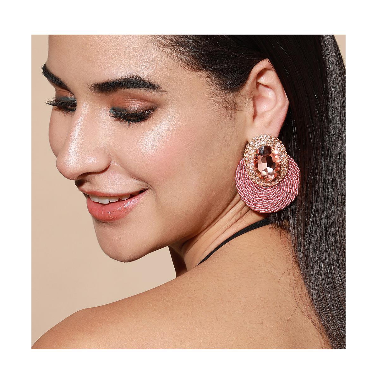 Sohi Women's Rope Drop Earrings
