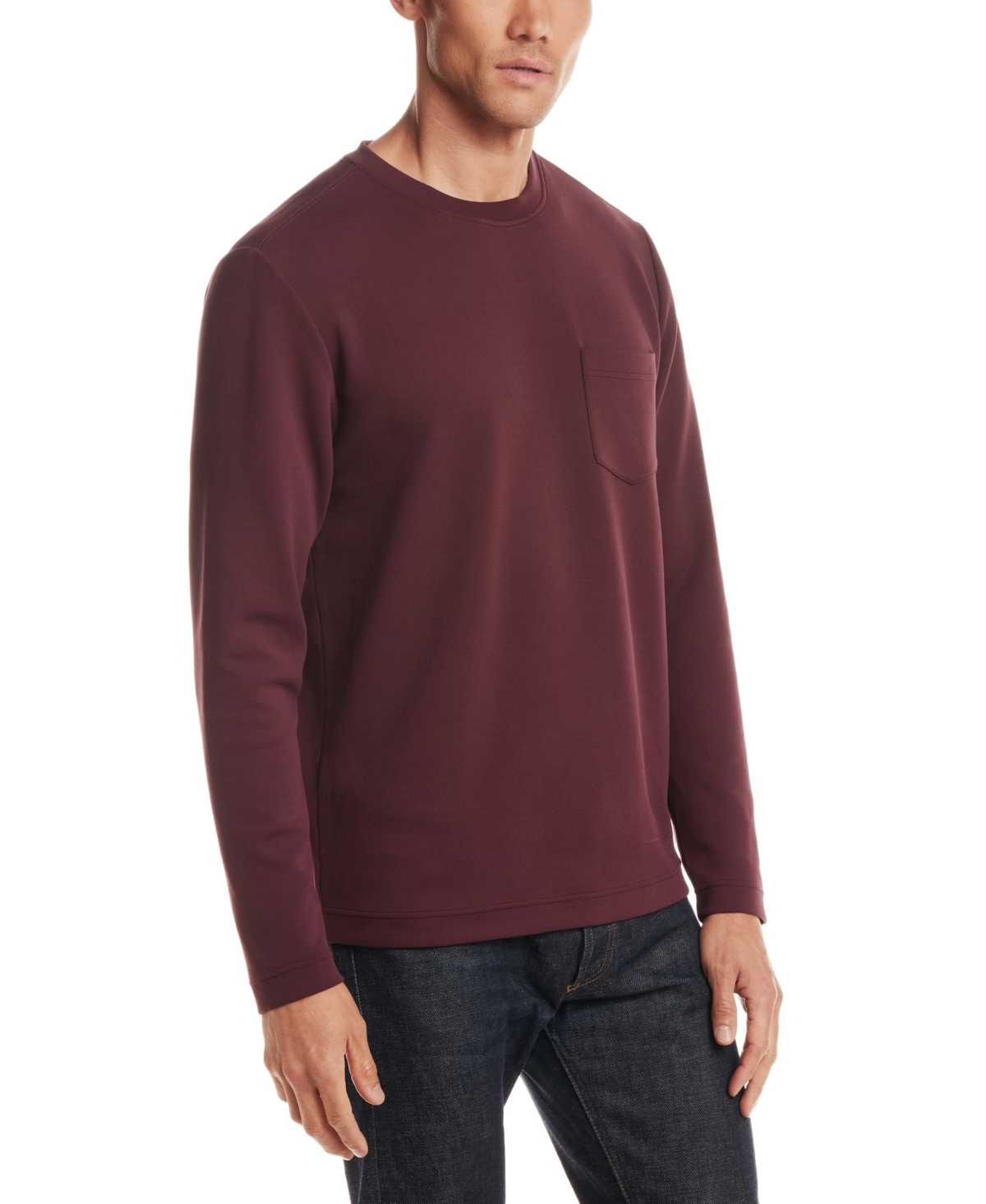 Vintage & Black Men's Crinkle Scuba Crewneck T-shirt