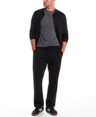 Men's Zip-Front Ribbed Bomber Jacket