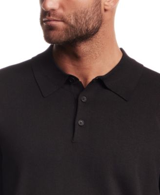 Men's Long-Sleeve Polo Sweater