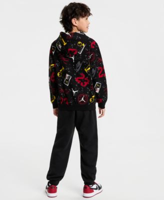 Boys 8-20 Street Champ Printed Pull On Hoodie & Street Champ Bold Graphic Pants