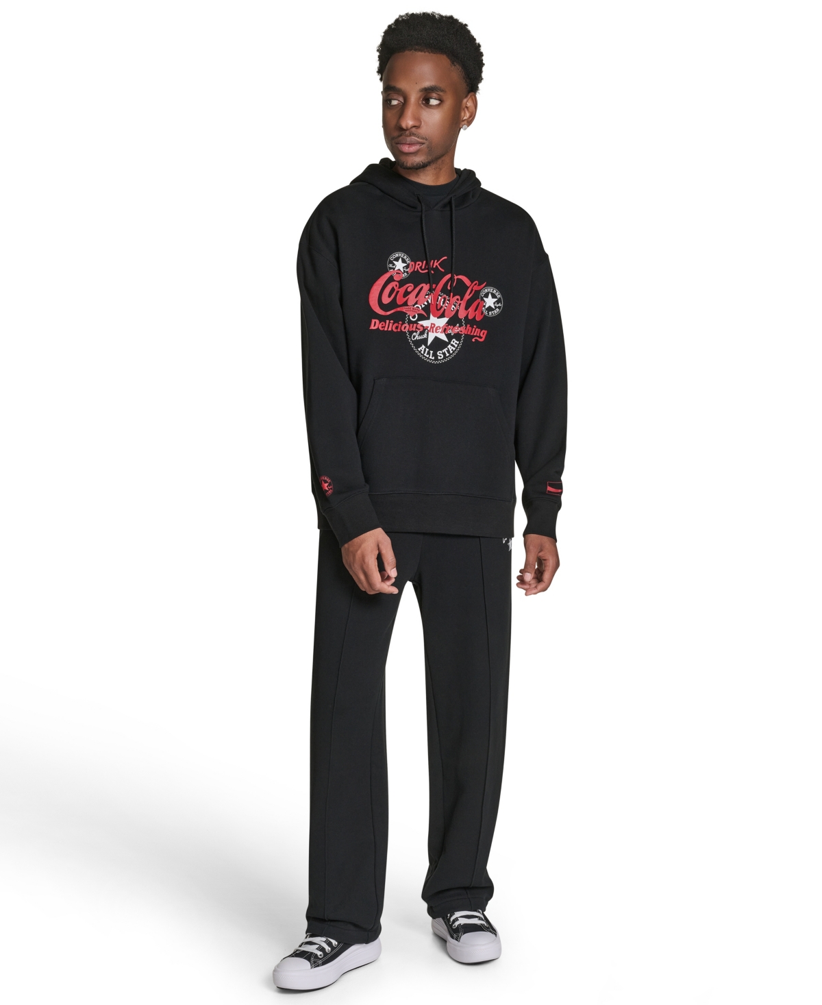 Converse Men's Coca Cola Logo Hooded Sweatshirt