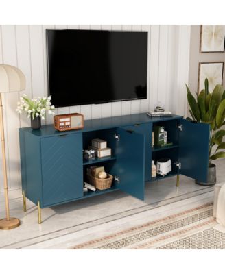 4-Door Accent Cabinet More Large Storage Cabinet