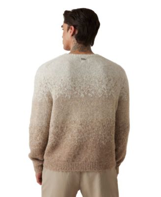 Men's Long-Sleeve Stripe Pattern Sweater