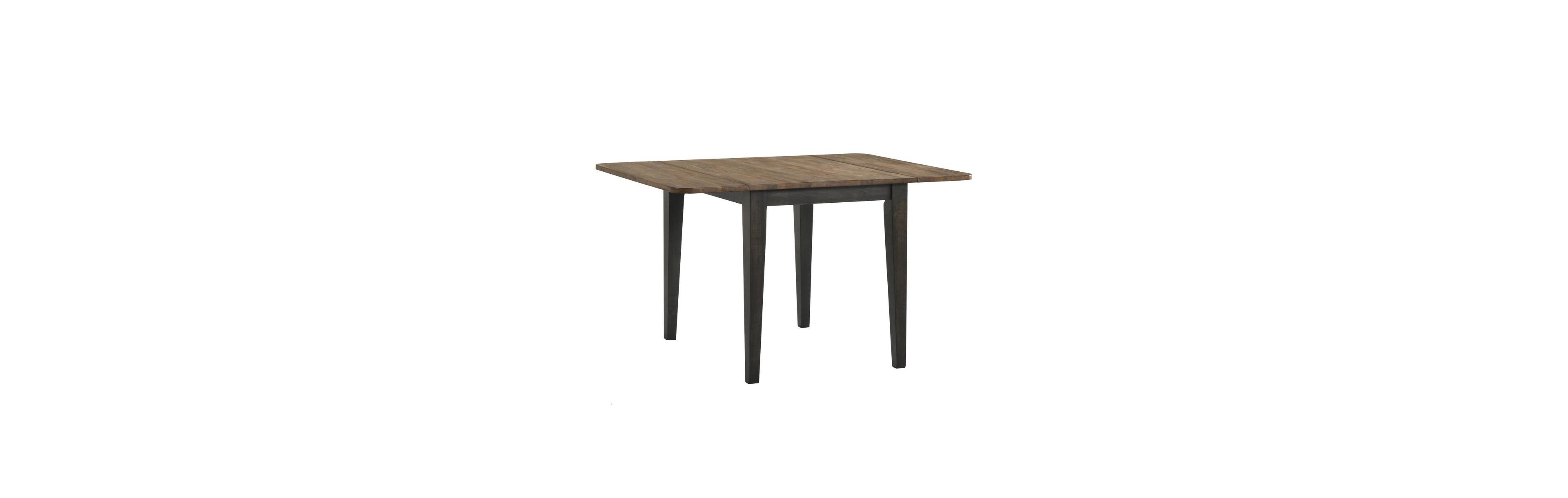 Intercon 50 in Drop Leaf Table in Brushed Brown and Pecan