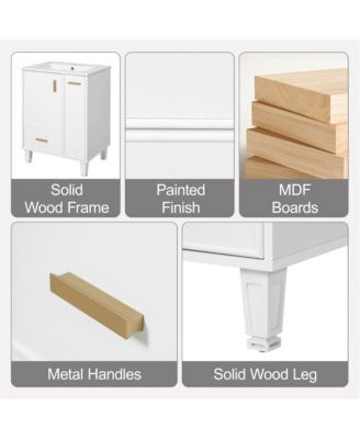 Modern Bathroom Vanity Sink & Deep Drawer