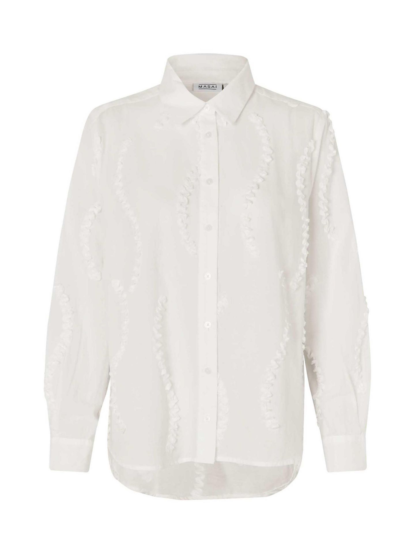 Женская рубашка Masai Copenhagen MaImma 100% Cotton Long Sleeve, цвет: Чёрный — фото 3