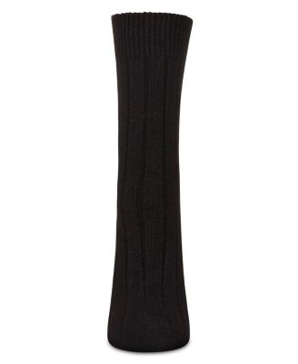 Women's Neutral Ribbed Knit Essential Boot Socks