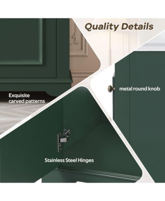 20-Inch Bathroom Vanity with Ceramic Sink, Freestanding Single Vanity, Soft-Close Door & Adjustable Shelf