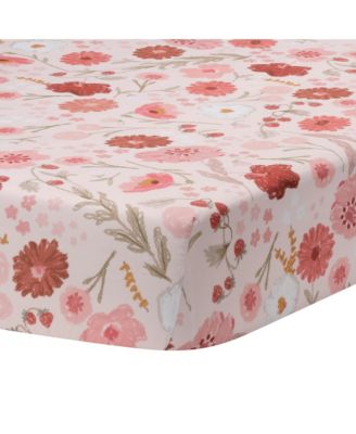 Flower Power 3-Piece Floral Baby Nursery Crib Bedding Set