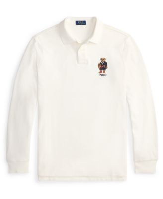 Men's Classic Fit Polo Bear Long-Sleeve Polo Shirt