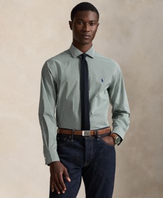 Polo Ralph Lauren - Men's Classic Fit Tattersall Poplin Dress Shirt