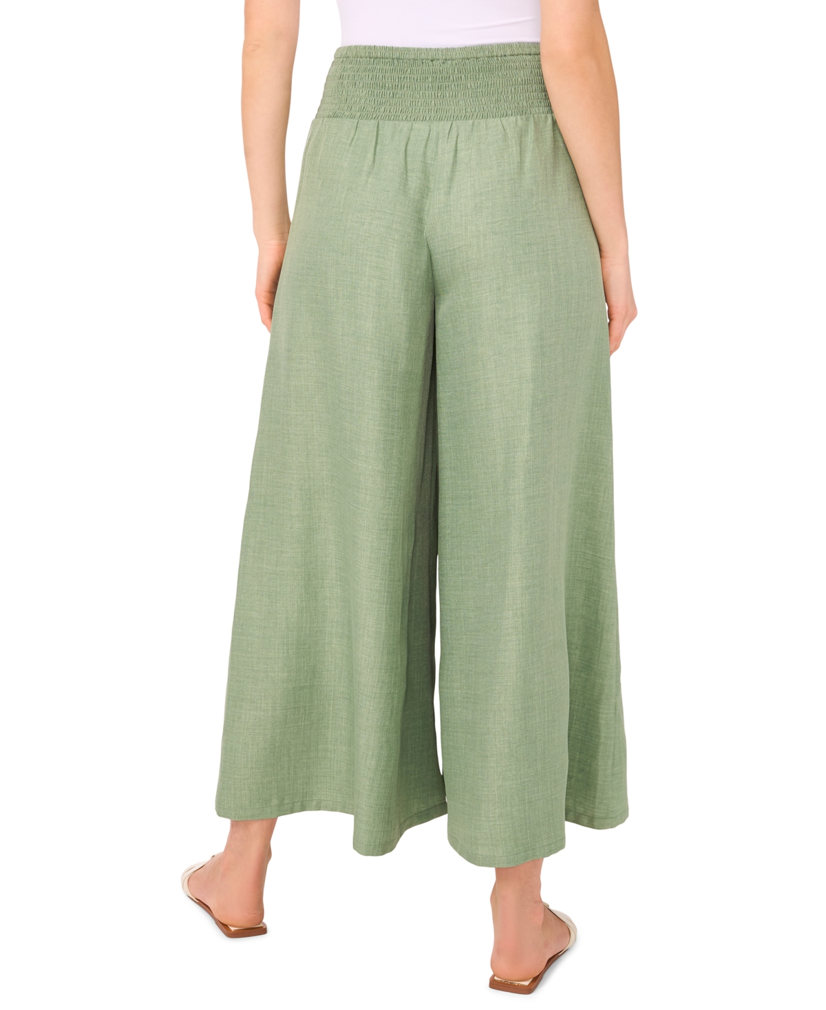 Vince Camuto Women's Cropped Wide-leg Pants In Green