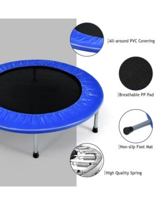 Mini Folding 36'' Trampoline Portable Recreational Fitness Rebounder