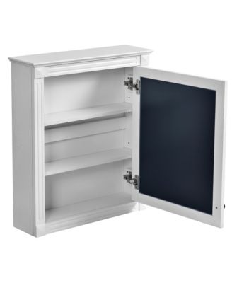 24" x 27" MDF Adjustable Shelf & Soft-Close Hinges Wall-Mounted Mirror Cabinet