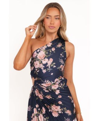 Women's Kleo One Shoulder Maxi Dress - Navy Floral
