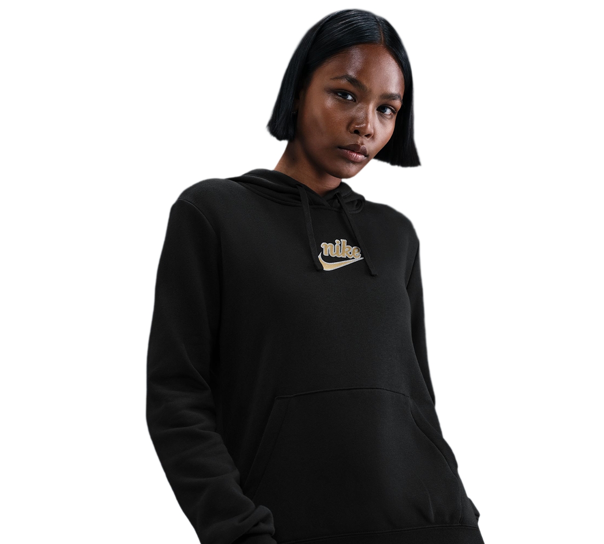 Nike Sportswear Women's Long Sleeve Pull-on Hoodie In Black
