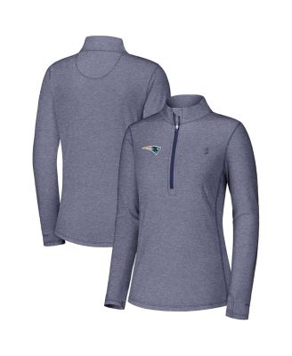 Tommy Bahama - Women's Navy New England Patriots Sport Playa Vista IslandZone Quarter-Zip Jacket