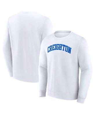 Fanatics - Men's White Creighton Bluejays Short Name Pullover Sweatshirt