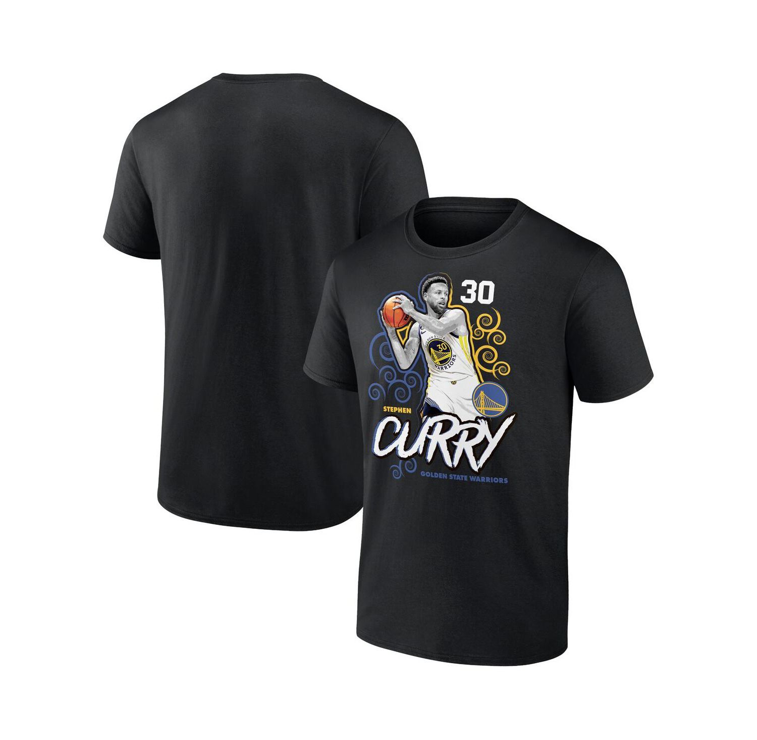 Men's Stephen Curry Black Golden State Warriors Competitor T-Shirt