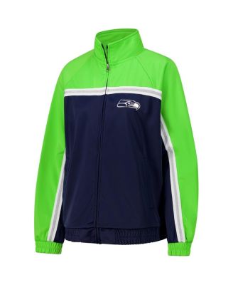 Women's College Navy Seattle Seahawks Post Game Full-Zip Track Jacket