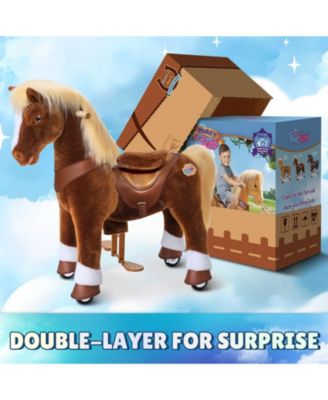Model Y Brown Horse Rideable Toy for Age 4-7